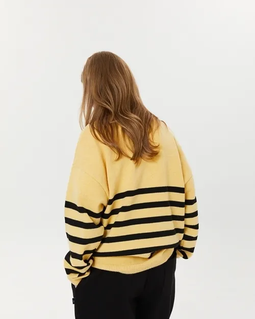 Wai Kei Crew Neck Stripes Unisex Nylon