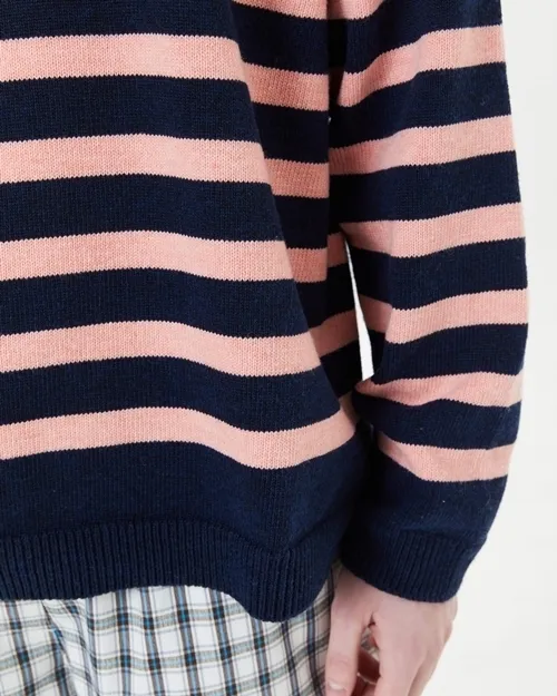 Wai Kei Crew Neck Stripes Unisex Nylon