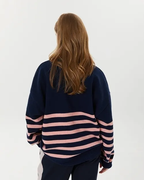 Wai Kei Crew Neck Stripes Unisex Nylon