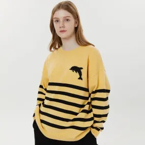 Wai Kei Crew Neck Stripes Unisex Nylon