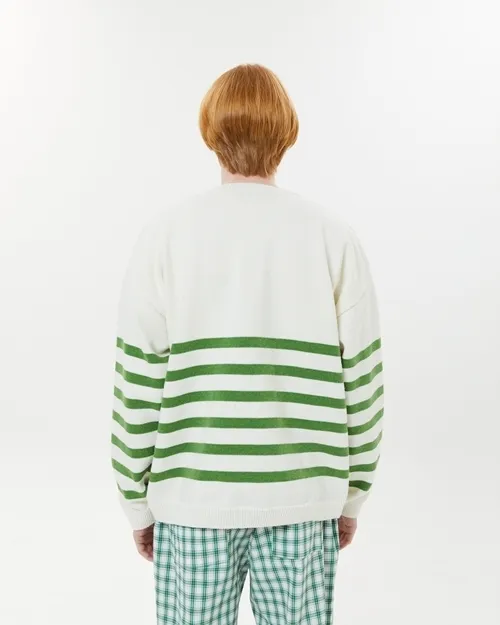 Wai Kei Crew Neck Stripes Unisex Nylon