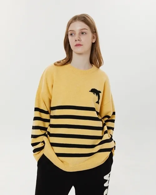 Wai Kei Crew Neck Stripes Unisex Nylon