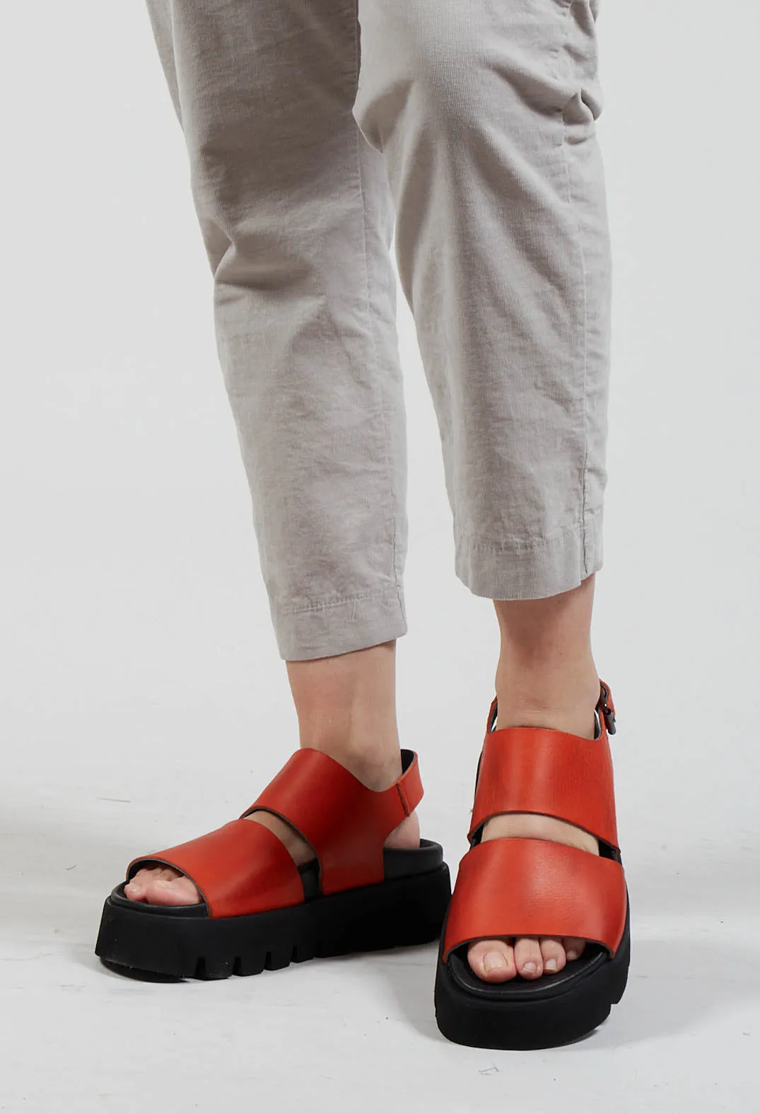 Wide Band Sandals in Zucca Gasoline