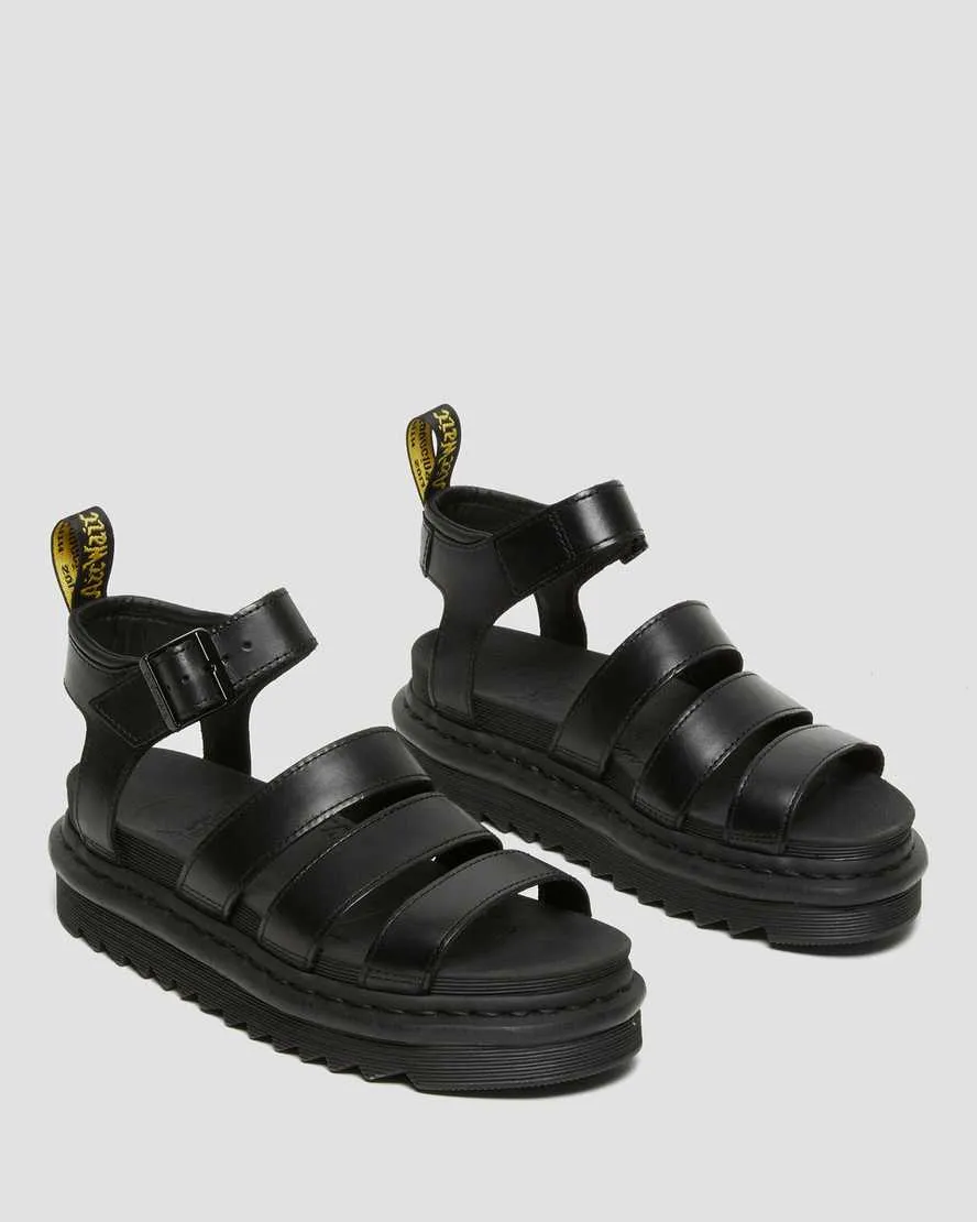 Women's Blaire Brando Leather Sandals Black