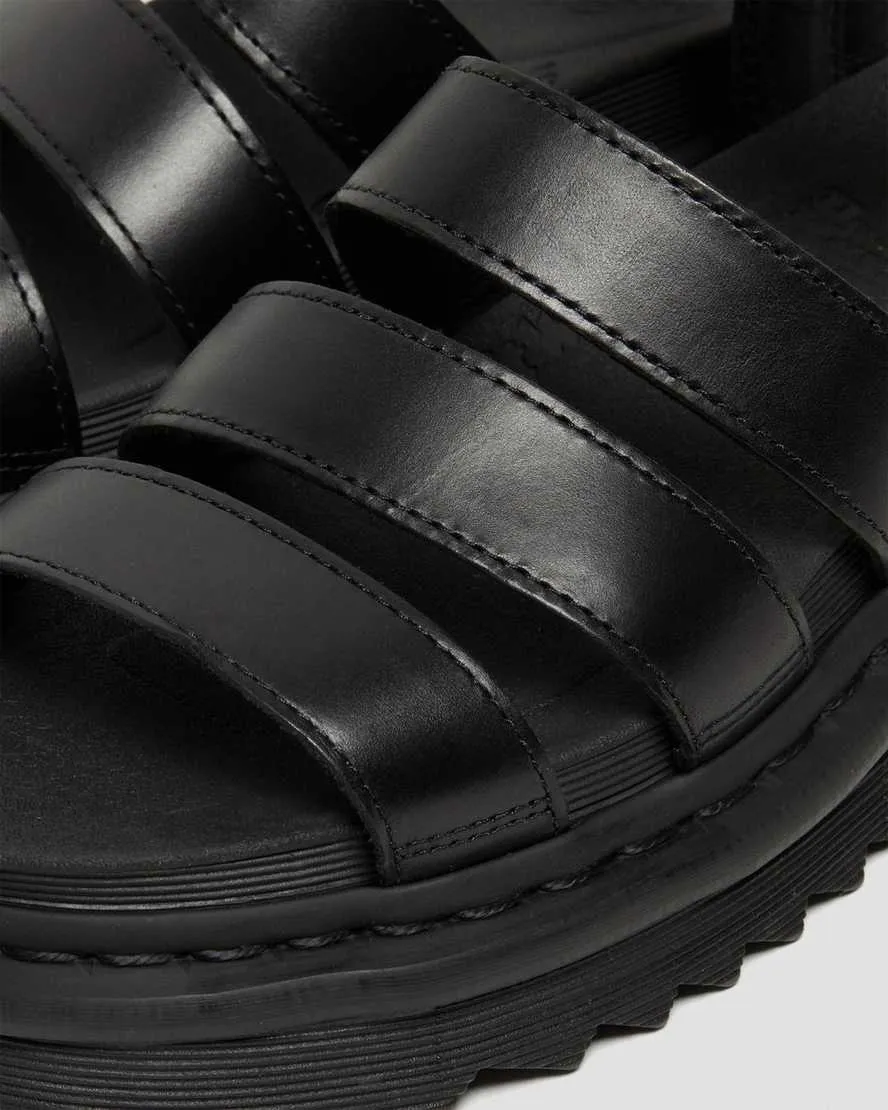 Women's Blaire Brando Leather Sandals Black