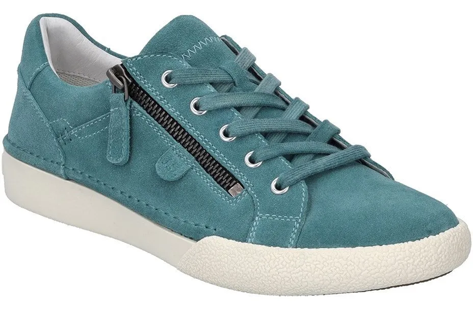 Women's Leather Lace-Up Trainer