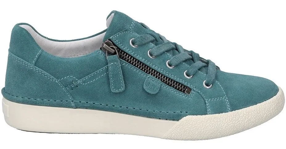 Women's Leather Lace-Up Trainer