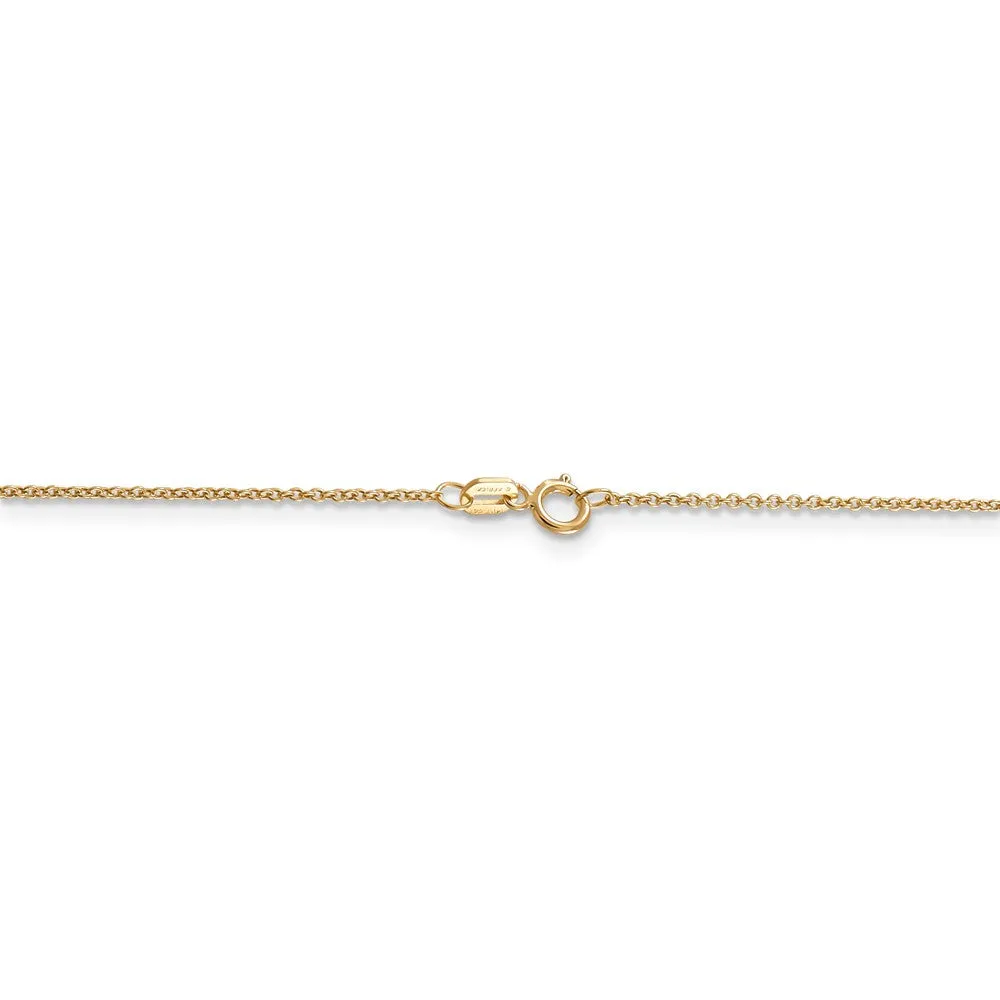 14k Yellow Gold Open Butterfly Necklace