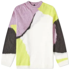 Yew McQ Oversized Abstract Cardigan